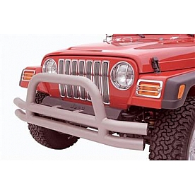 Smittybilt Headlight Guard Euro Stainless Steel Silver Set Of 2 - 5460