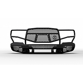 Ranch Hand Midnight Series Bumper 1-Piece Design Steel Black - MFT16MBM1