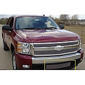 T-Rex Truck Products Bumper Grille Insert Horizontal Bar Polished Silver Billet Aluminum - 25110