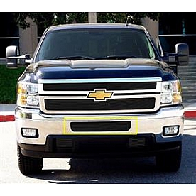 T-Rex Truck Products Bumper Grille Insert Horizontal Bar Powder Coated Black Billet Aluminum - 25114B