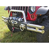 Rugged Ridge Bumper End Polished Silver Stainless Steel - 1154073