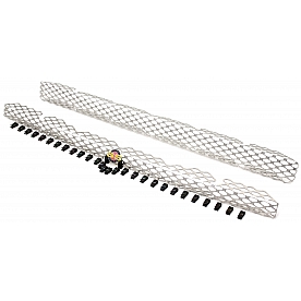 Street Scene Bumper Grille Insert Mesh Satin Silver Aluminum - 95077944