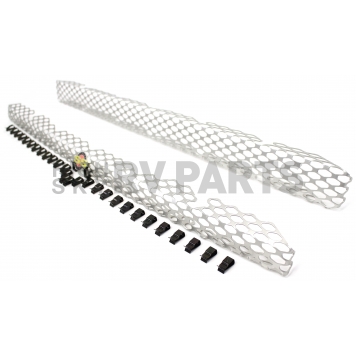 Street Scene Bumper Grille Insert Mesh Satin Silver Aluminum - 95077944-1