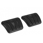 Lokar Performance Brake And Clutch Pedal Pad Set - Aluminum Black - XBAG6168