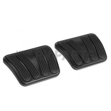 Lokar Performance Brake And Clutch Pedal Pad Set - Aluminum Black - XBAG6168