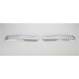 Street Scene Bumper Grille Insert Mesh Chrome Plated Silver Steel - 95078145