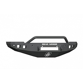 Road Armor Bumper Stealth Pre-Runner 1-Piece Design Steel Black - 4162F4BNW