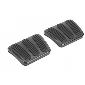 Lokar Performance Brake And Clutch Pedal Pad Set - Aluminum Black - XBAG6179