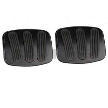 Lokar Performance Brake And Clutch Pedal Pad Set - Aluminum Silver - XBAG6185