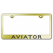 Automotive Gold License Plate Frame - Gold Stainless Steel - LFAVIEG