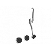 Lokar Performance Accelerator Pedal - Black Throttle With Silver Pad Steel - XBAG6188
