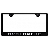 Automotive Gold License Plate Frame - Black Stainless Steel - LFAVLEB