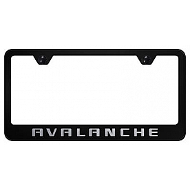 Automotive Gold License Plate Frame - Black Stainless Steel - LFAVLEB