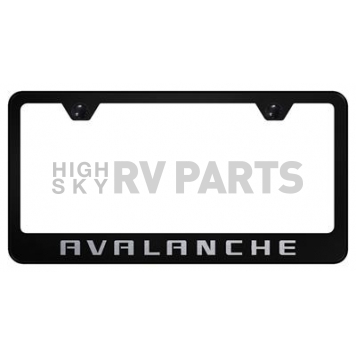 Automotive Gold License Plate Frame - Black Stainless Steel - LFAVLEB