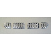 Street Scene Bumper Grille Insert Mesh Chrome Plated Silver Steel - 95078708
