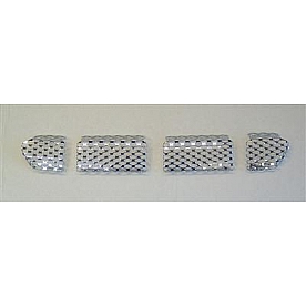 Street Scene Bumper Grille Insert Mesh Chrome Plated Silver Steel - 95078708