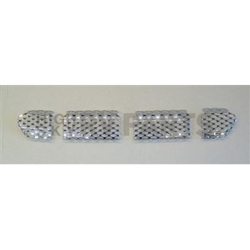 Street Scene Bumper Grille Insert Mesh Chrome Plated Silver Steel - 95078708
