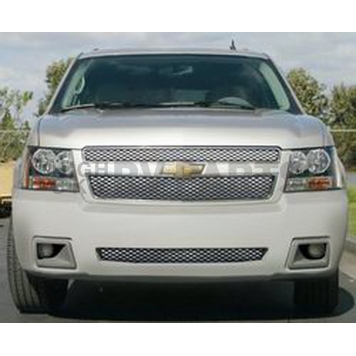 Street Scene Bumper Grille Insert Mesh Chrome Plated Silver Steel - 95078154-1