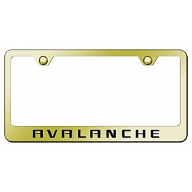 Automotive Gold License Plate Frame - Gold Stainless Steel - LFAVLEG