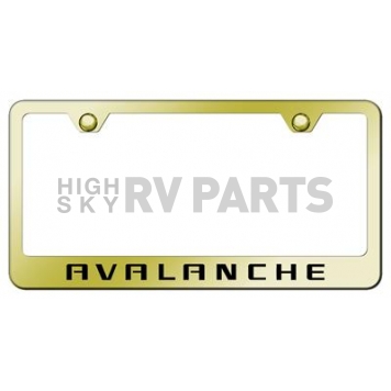 Automotive Gold License Plate Frame - Gold Stainless Steel - LFAVLEG