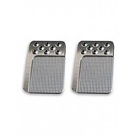 Lokar Performance Brake And Clutch Pedal Pad Set - Aluminum Black - XBAG6194
