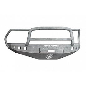 Road Armor Bumper Stealth Lonestar 1-Piece Design Steel Natural - 4162F5Z
