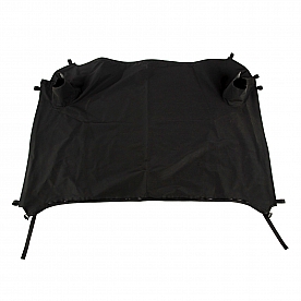 Rugged Ridge Duster Deck Cover - Covers Rear Cargo Area Vinyl Black - 1355003