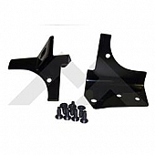 Crown Automotive Windshield Hinge Light Bracket - Steel Black Set Of 2 - RT28001