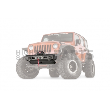 Warn Bumper Elite Series 1-Piece Design Steel Black - 101410