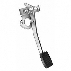 Trans Dapt Brake Pedal - Single Swing Pedal Silver Aluminum - 4148