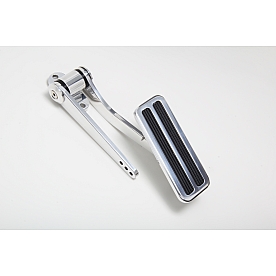 Trans Dapt Accelerator Pedal - Rectangular Silver Aluminum - 9501