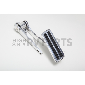 Trans Dapt Accelerator Pedal - Rectangular Silver Aluminum - 9501