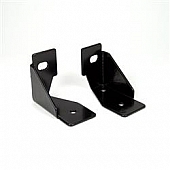 KC Hilites Windshield Hinge Light Bracket - Stainless Steel Black Set Of 2 - 7317