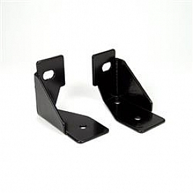 KC Hilites Windshield Hinge Light Bracket - Stainless Steel Black Set Of 2 - 7317