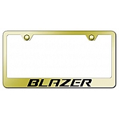 Automotive Gold License Plate Frame - Gold Stainless Steel - LFBLZEG