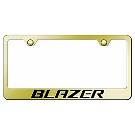 Automotive Gold License Plate Frame - Gold Stainless Steel - LFBLZEG