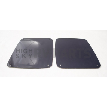 American Car Craft Tail Light Cover - Stainless Steel Black Set Of 2 - 142090-1