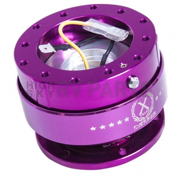 NRG Innovations Steering Wheel Quick Release - 6 Hole Hub Adapter Aircraft Grade Aluminum Purple - SRK200PP