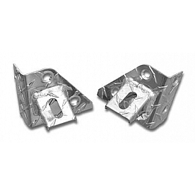 Warrior Products Windshield Hinge Light Bracket - Aluminum Black Set Of 2 - 1503PC
