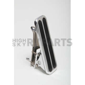 Trans Dapt Accelerator Pedal - Rectangular Silver Aluminum - 9509