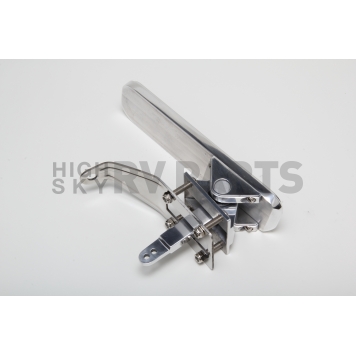Trans Dapt Accelerator Pedal - Rectangular Silver Aluminum - 9509-1