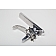Trans Dapt Accelerator Pedal - Rectangular Silver Aluminum - 9509