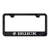 Automotive Gold License Plate Frame - Black Stainless Steel - LFBUIEB