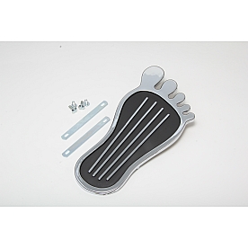 Trans Dapt Accelerator Pedal - Barefoot Silver Steel - 9560
