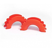 Daystar D-Ring Isolator - 3/4 Inch Fluorescent Orange Polyurethane Set Of 2 - KU70056FA