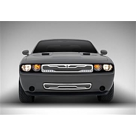DJ Grilles Bumper Grille Insert Mesh Polished Silver Stainless Steel - DJ92422