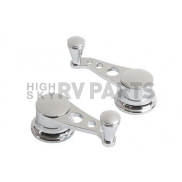 Lokar Performance Vent Window Handle - Nostalgia Silver Set Of 2 - IDH2036
