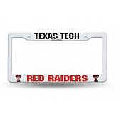 POWERDECAL License Plate Frame - Texas Tech Red Raiders Plastic - FC260802