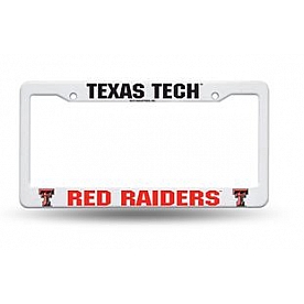 POWERDECAL License Plate Frame - Texas Tech Red Raiders Plastic - FC260802
