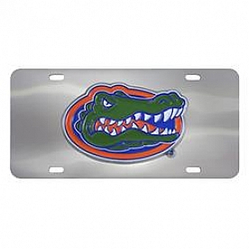Fan Mat License Plate - University Of Florida Logo Stainless Steel - 24520